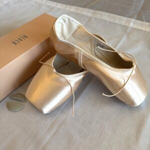 New Bloch Balance Lisse Ballet Pointe Shoes Wide ES0162L Size 7.5 XXXX (4X) Pink